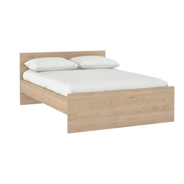 Dvojlôžková posteľ v dekore duba v prírodnej farbe 160x200 cm Naia – Tvilum
