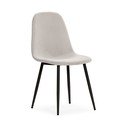 Krémovobiele čalúnené jedálenské stoličky v súprave 4 ks Minka – Marckeric