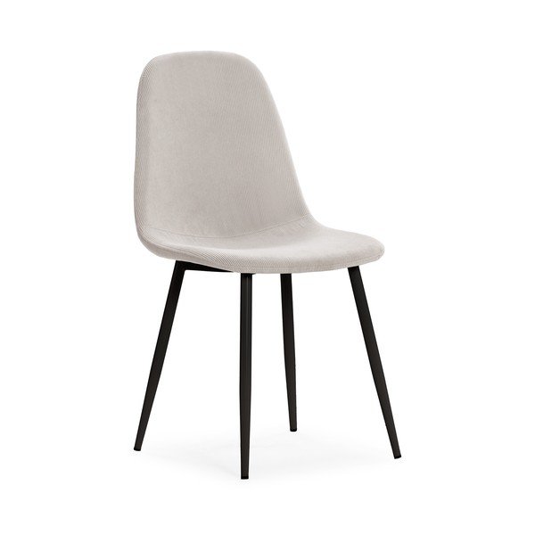 Krémovobiele čalúnené jedálenské stoličky v súprave 4 ks Minka – Marckeric