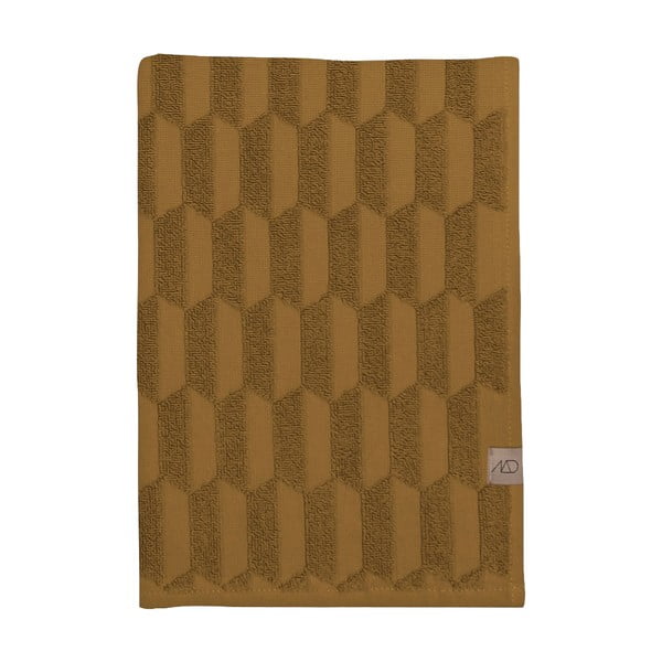 Okrovožlté bavlnené uteráky v súprave 2 ks 35x55 cm Geo – Mette Ditmer Denmark