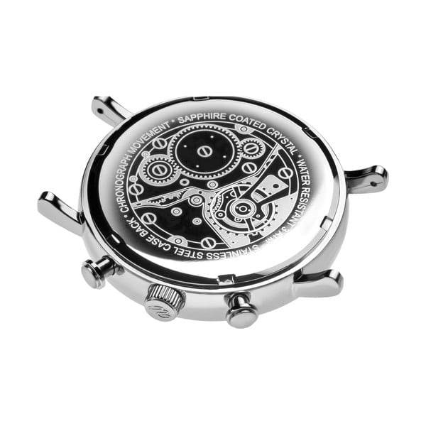 Pánske hodinky s remienkom z antikoro ocele v striebornej farbe Walter Bach Style-image-3