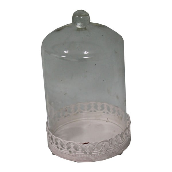 Podnos so skleneným poklopom Antic Line Bell, 18 x 10,5 cm