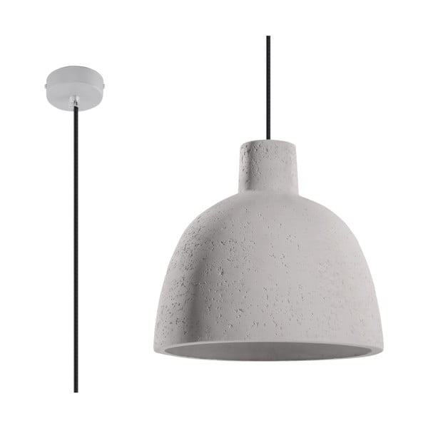 Svetlosivé závesné svietidlo ø 28 cm Filippo – Nice Lamps