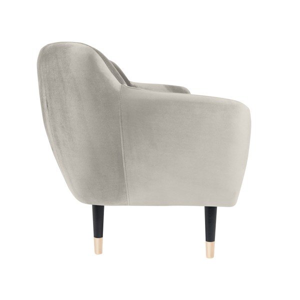 Krémovobiela pohovka s čiernymi nohami Mazzini Sofas Amelie, 188 cm-image-3