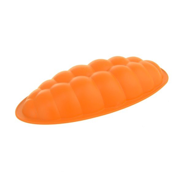 Oranžová silikónová forma na vianočku Orion Twist, 38 x 15 cm