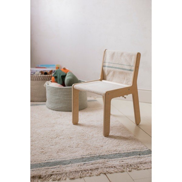 Detská stolička v béžovo-prírodnej farbe Vintage Blue – Lorena Canals-image-1