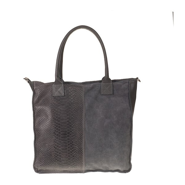 Sivá kožená kabelka Pitti Bags Desdemona