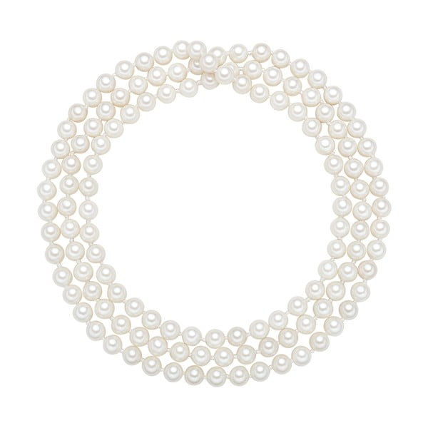 Náhrdelník s bielymi perlami Perldesse Muschel, ⌀ 0,6 x dĺžka 90 cm