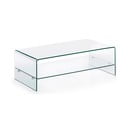 Sklenený konferenčný stolík 55x110 cm Burano – Kave Home