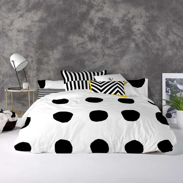 Bavlnená obliečka na paplón Blanc Dot, 200 × 200 cm-image-1