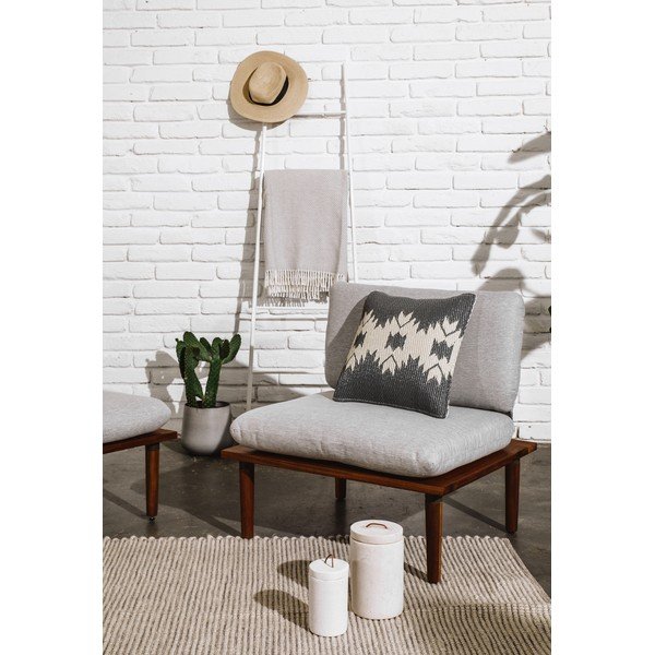 Sivý vonkajší vankúš Fab Hab Miramar Gray, 42 x 42 cm-image-2