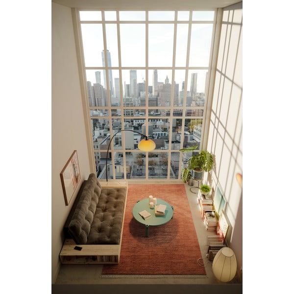 Zelený okrúhly konferenčný stolík z borovicového dreva ø 80 cm Sticks – Karup Design-image-4