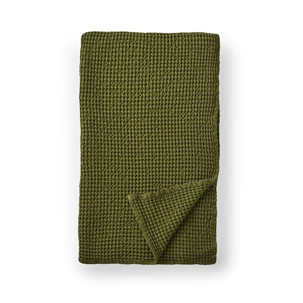 Zelená bavlnená deka 150x200 cm Jaipur Chunky Waffle – Pineapple Elephant