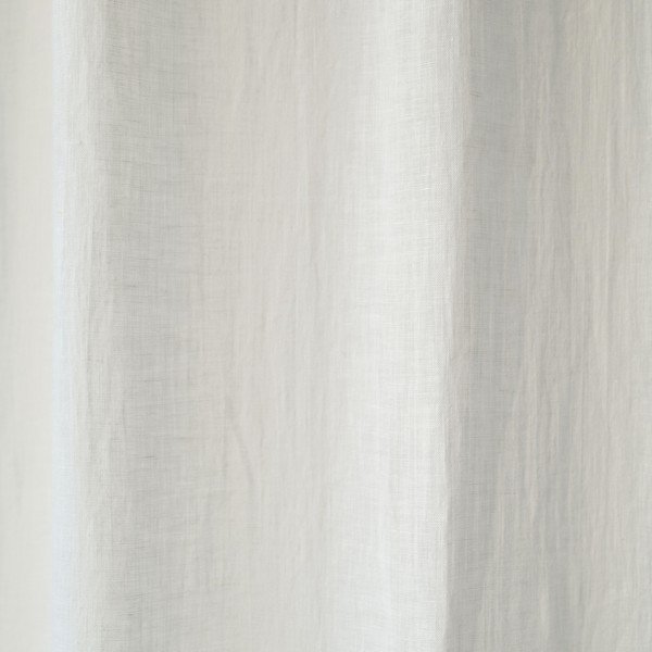 Biely ľanový ľahký záves s tunelom Linen Tales Daytime, 275 x 130 cm-image-1