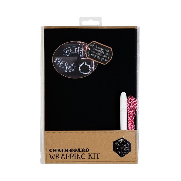 Tabuľový baliaci papier s kriedou a povrázkom Chalkboard-image-1