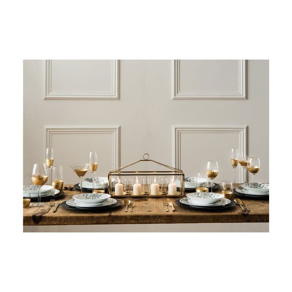Súprava 4 pohárov na šampanské z ručne fúkaného skla Premier Housewares Deco, 2,1 dl-image-2