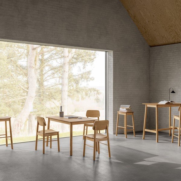 Jedálenská stolička v prírodnej farbe Barlow – Actona-image-1