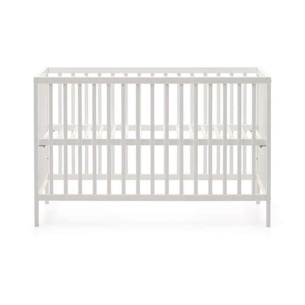 Biela postieľka z bukového dreva 60x120 cm Shantal – Kave Home-image-4