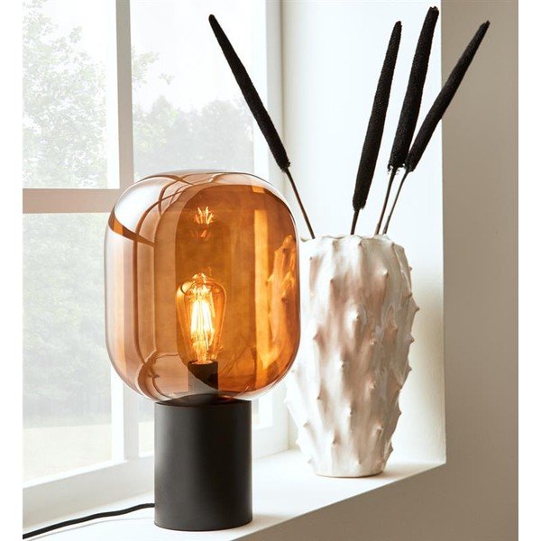 Sklenená stolová lampa Markslöjd Brooklyn, výška 43,5 cm-image-1