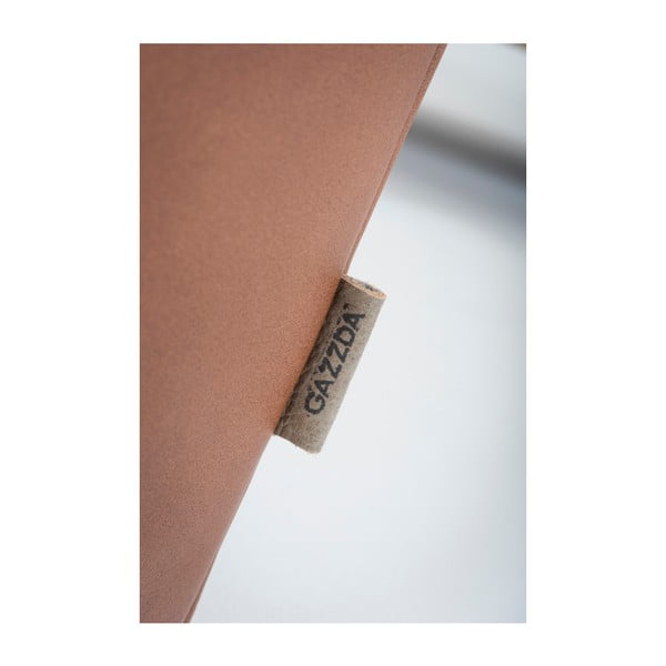 Koňakovohnedá pohovka z byvolej kože s konštrukciou z dubového dreva Gazzda Fawn, 240 cm-image-2