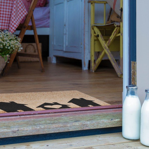 Rohožka z kokosového vlákna 40x60 cm Home Is Where the Heart Is – Artsy Doormats-image-4