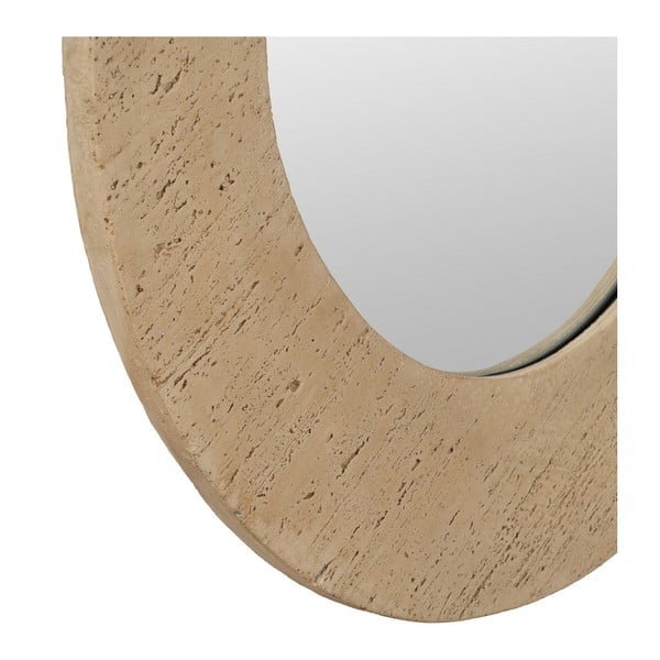 Nástenné zrkadlo s rámom z kameňa 80x80 cm Piedra – Ixia-image-3