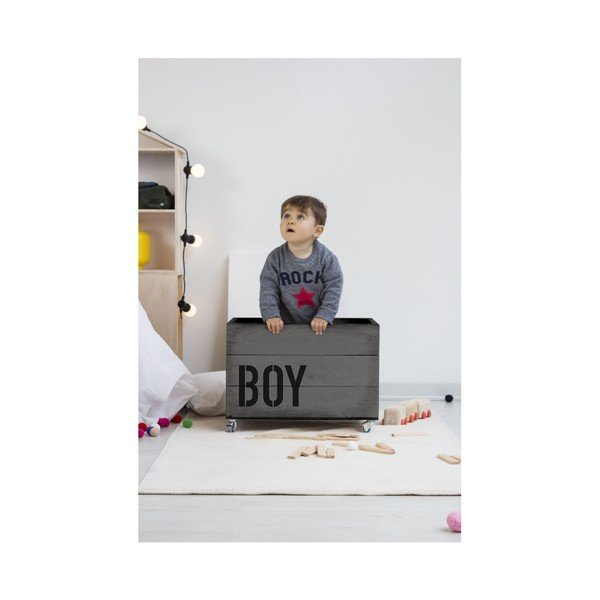 Sivý pojazdný box Really Nice Things Boy-image-2