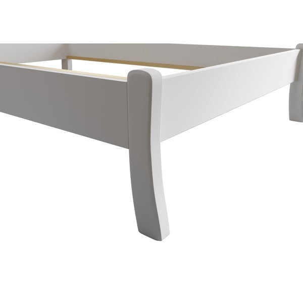 Biela dvojlôžková posteľ z borovicového dreva 180x200 cm Tonja – Olivia Living-image-3