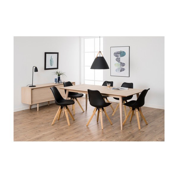 Rozkladací jedálenský stôl s podnožím z dubového dreva Actona Century, 200 x 100 cm-image-3