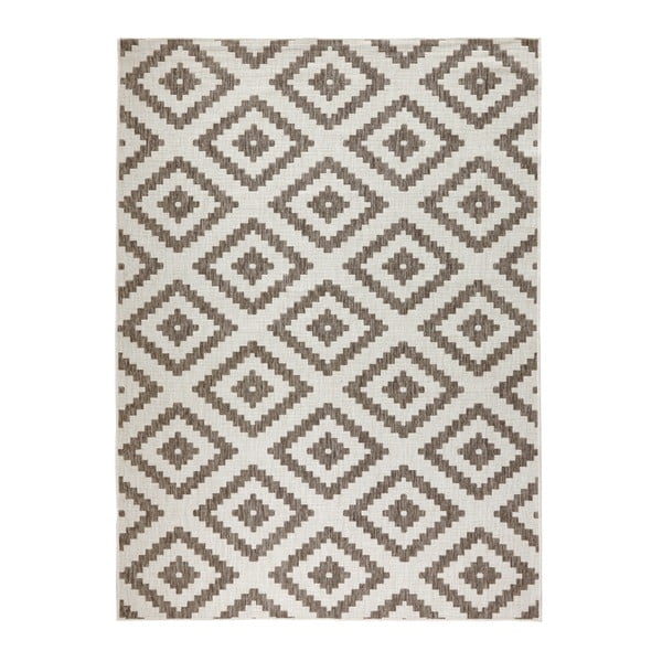 Hnedý vzorovaný obojstranný koberec Bougari Malta, 160 x 230 cm
