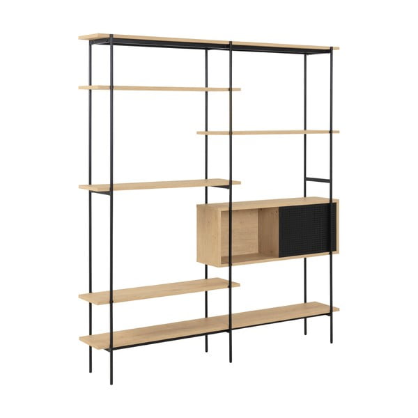 Knižnica v dekore divokého duba Actona Angus, 172 x 188 cm-image-1