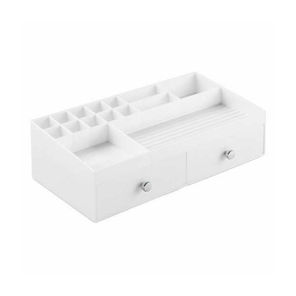 Biely organizér s 2 zásuvkami InterDesign Cosmetic-image-2