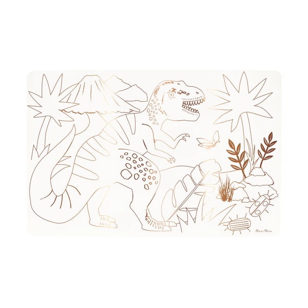 Papierové prestieranie v súprave 8 ks 28x42.5 cm Dinosaurs – Meri Meri-image-4