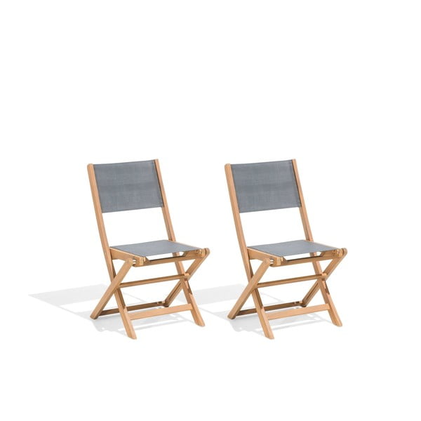 Sada 2 skladacích záhradných stoličiek z akáciového dreva Monobeli Bibione