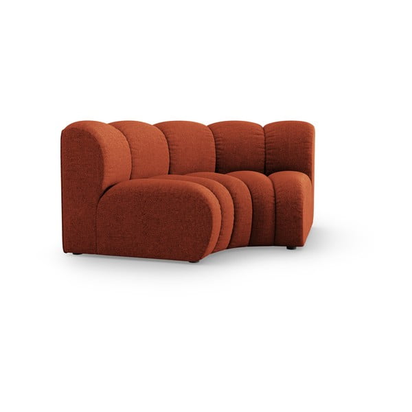 Ženilkový modul pohovky v tehlovej farbe (variabilný roh) Lupine – Micadoni-image-1