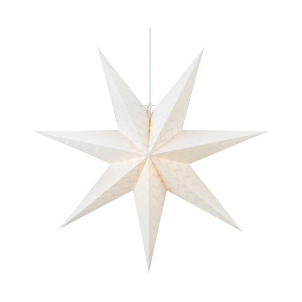 Biela vianočná závesná svetelná dekorácia Markslöjd Admira, výška 60 cm