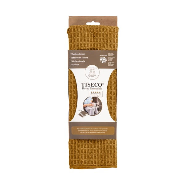 Utierky v súprave 2 ks z mikrovlákna 40x60 cm Waffle – Tiseco Home Studio-image-1