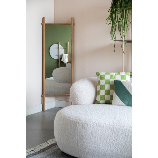 Stojacie zrkadlo s dreveným rámom 58x160 cm Solene – White Label-image-1