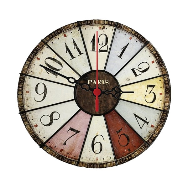 Nástenné hodiny Vintage Paris, 30 cm