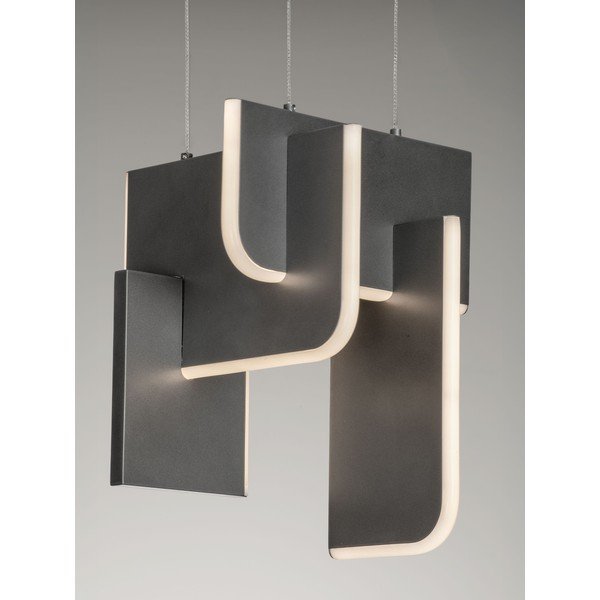 Svetlosivé kovové LED závesné svietidlo so stmievačom Totem – Nova Luce-image-1