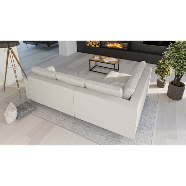 Krémovobiela rohová pohovka (ľavý roh) Ariella – Ropez-image-3