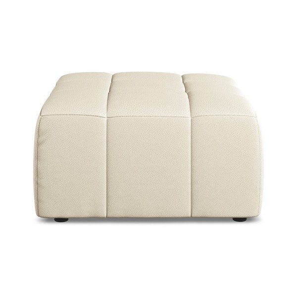 Béžová podnožka z imitácie kože Aloha – Makamii