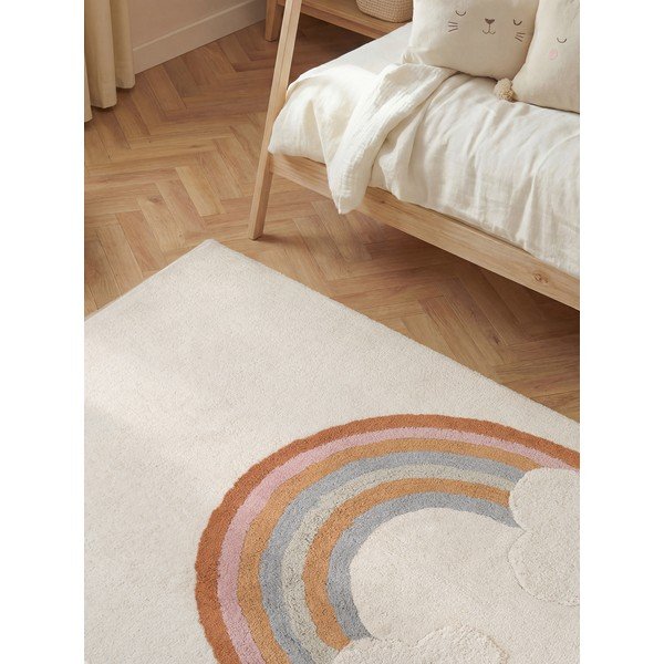 Krémovobiely prateľný/ručne tkaný bavlnený detský koberec 140x200 cm Snuggle Petite – Hanse Home-image-4