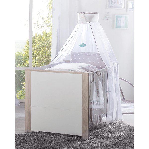 Postieľka v bielo-prírodnej farbe 70x140 cm Olaf – Roba-image-3