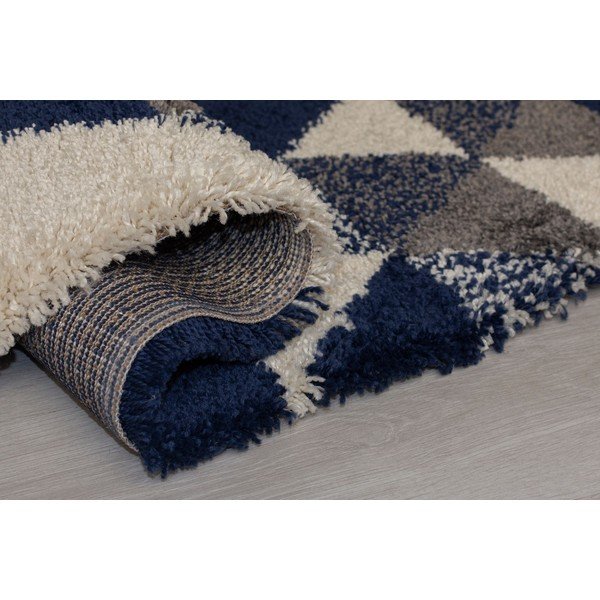 Tmavomodrý koberec Flair Rugs Nuru, 80 x 150 cm-image-3
