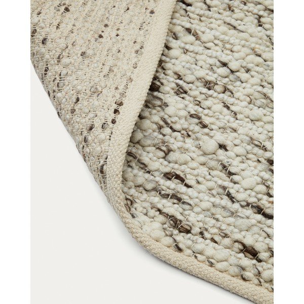 Krémový vlnený koberec 200x300 cm Manilva – Kave Home-image-4