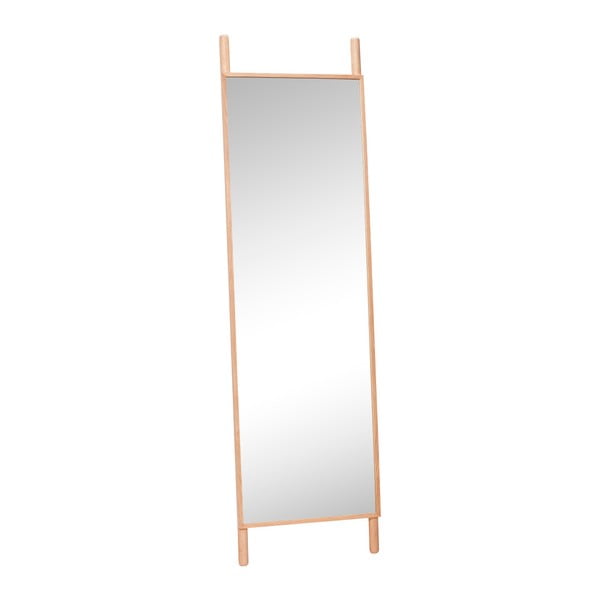 Voľne stojacie zrkadlo s rámom z dubového dreva Hübsch Oak Floor Mirror, výška 188 cm