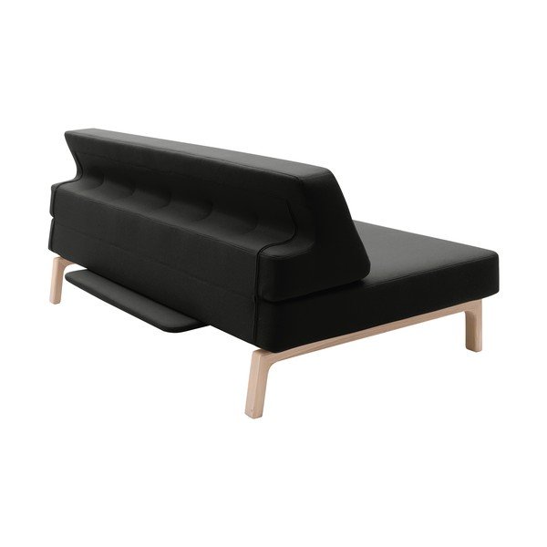Čierna rozkladacia pohovka Softline Lazy-image-2