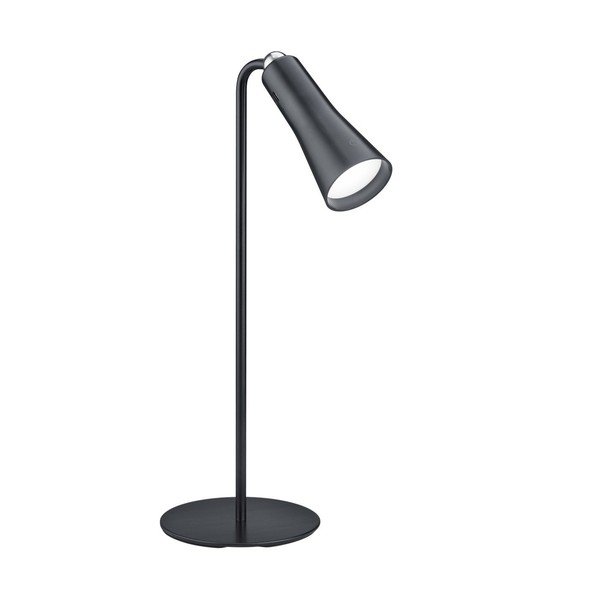 Matne čierna kovová LED stolová lampa (výška  36 cm) Maxi – Reality