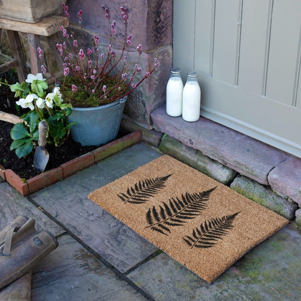 Rohožka z kokosového vlákna 40x60 cm Fern Leaf – Artsy Doormats-image-3